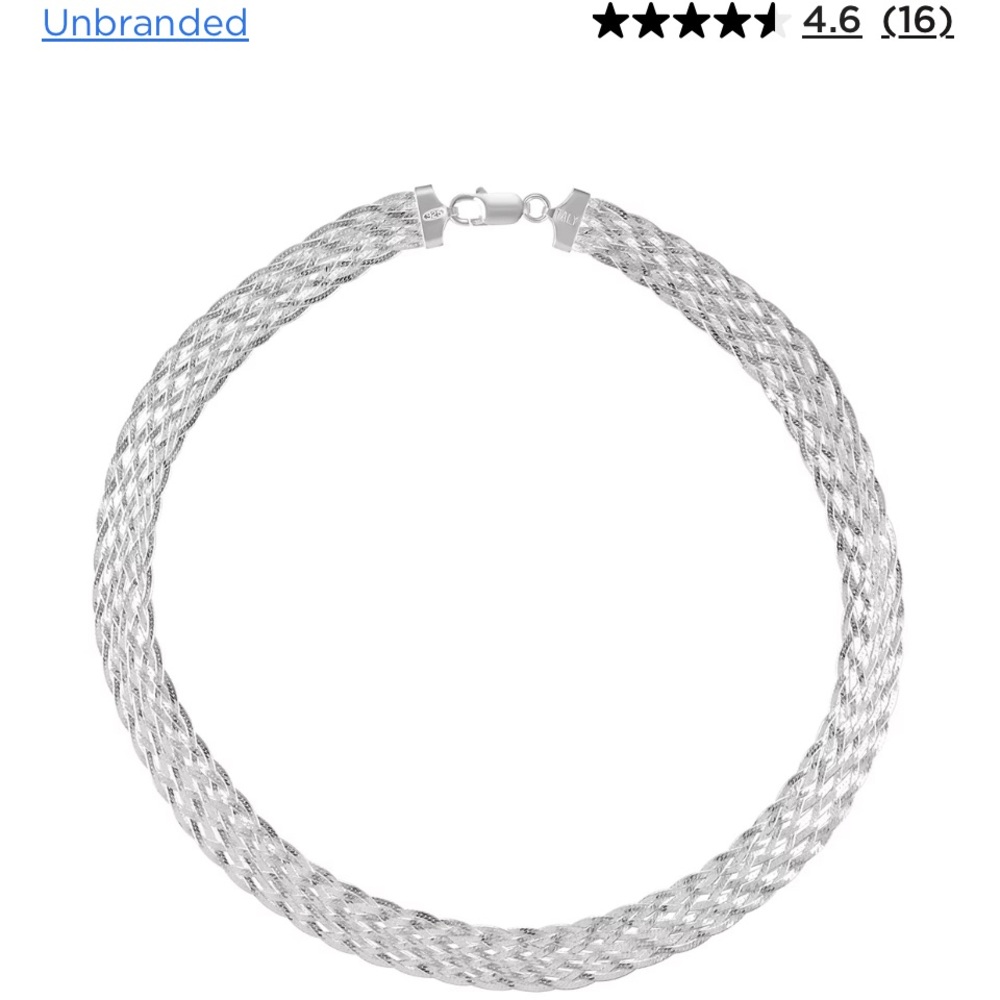 Designer Braided Herringbone Neckpiece “18